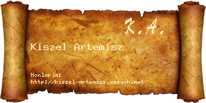Kiszel Artemisz névjegykártya